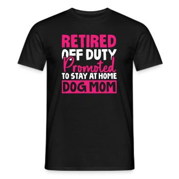 Rentner Rente Hund - Männer T-Shirt - Schwarz - Vorne - AI Model Male 178 light (178cm)