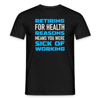 Pensioner pension funny - Men's T-Shirt - black - Front - AI Model Male 178 light (178cm)