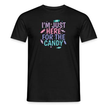 I'm Just here for the Candy Confectioner - Men's T-Shirt - black - Front - AI Model Male 178 light (178cm)