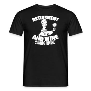 Pensioner pension funny - Men's T-Shirt - black - Front - AI Model Male 178 light (178cm)