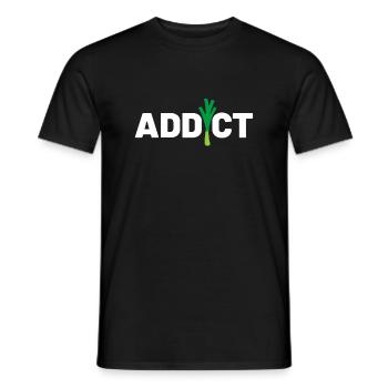 Lauchsüchtiges Geschenk für Vegetarier und Veganer - Männer T-Shirt - Schwarz - Vorne - AI Model Male 178 light (178cm)