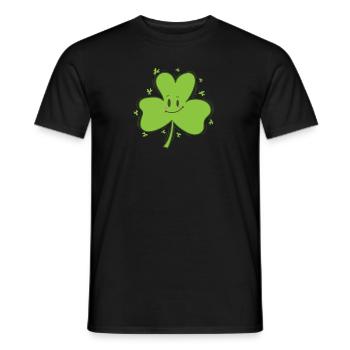 Shamrock St. Patrick’s Day Fun - T-shirt homme - noir - Devant - AI Model Male 178 light (178cm)