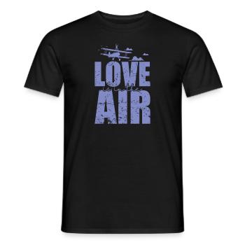 Love is in the Air Wing Walker Hobby - Männer T-Shirt - Schwarz - Vorne - AI Model Male 178 light (178cm)