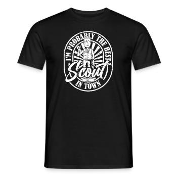 Éclaireur - T-shirt homme - noir - Devant - AI Model Male 178 light (178cm)