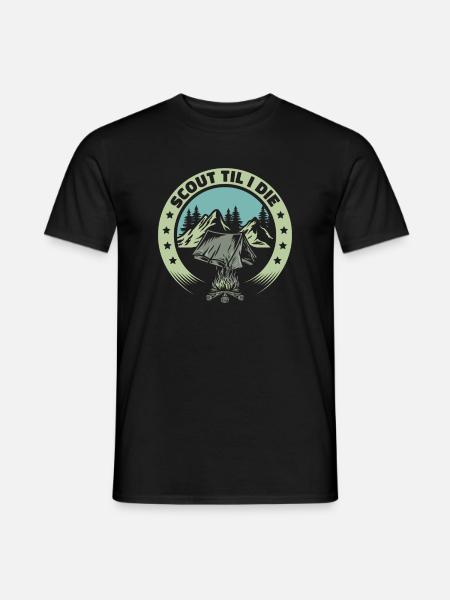 Tente scoute - T-shirt homme - noir
