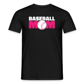 Baseball Mom, Baseball Mom - Men's T-Shirt - black - Front - AI Model Male 178 light (178cm)