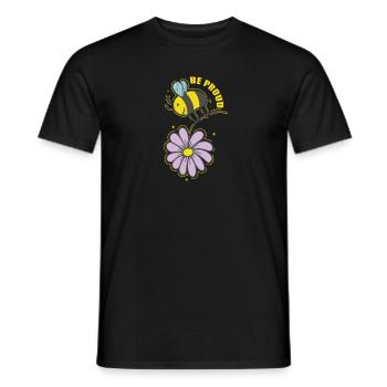 Soyez fiers Abeilles Animaux Nature Apiculteurs - T-shirt homme - noir - Devant - AI Model Male 178 light (178cm)