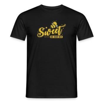 Doux comme peut être Bee Animals Nature - T-shirt homme - noir - Devant - AI Model Male 178 light (178cm)