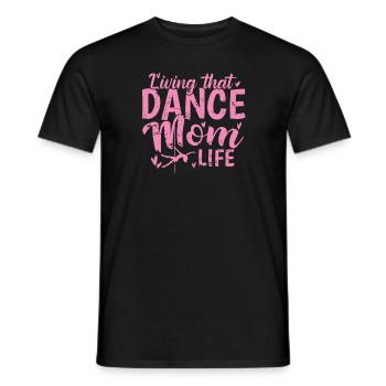 Vivre cette danse maman vie pole dance pole - T-shirt homme - noir - Devant - AI Model Male 178 light (178cm)