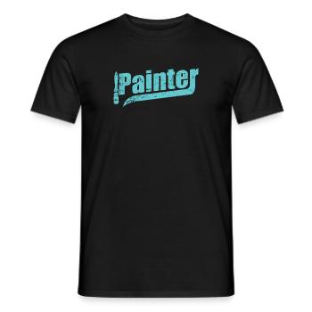 Painter Lackierer Beruf - Männer T-Shirt - Schwarz - Vorne - AI Model Male 178 light (178cm)
