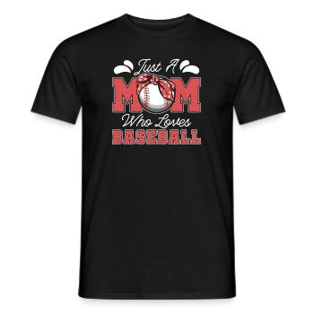 Baseball Mutter Baseball Mama - Männer T-Shirt - Schwarz - Vorne - AI Model Male 178 light (178cm)