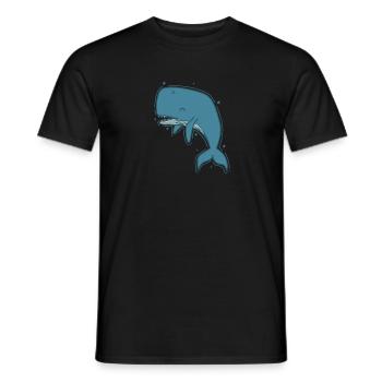Un animal marin de cachalot vit dans l’océan - T-shirt homme - noir - Devant - AI Model Male 178 light (178cm)