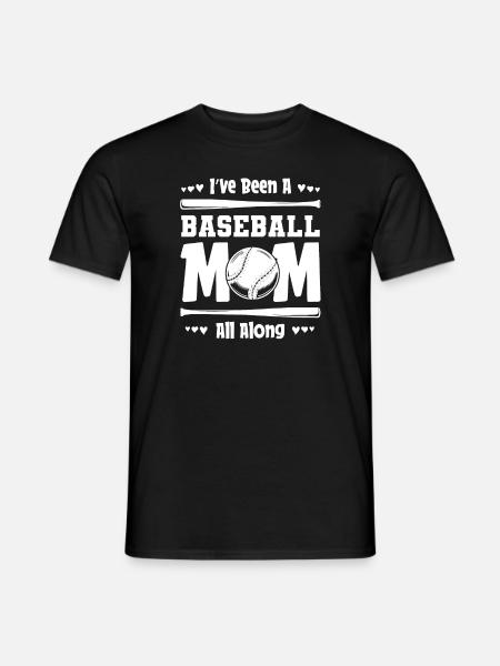Baseball Mutter Baseball Mama - Männer T-Shirt - Schwarz