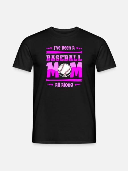 Baseball Mutter Baseball Mama - Männer T-Shirt - Schwarz