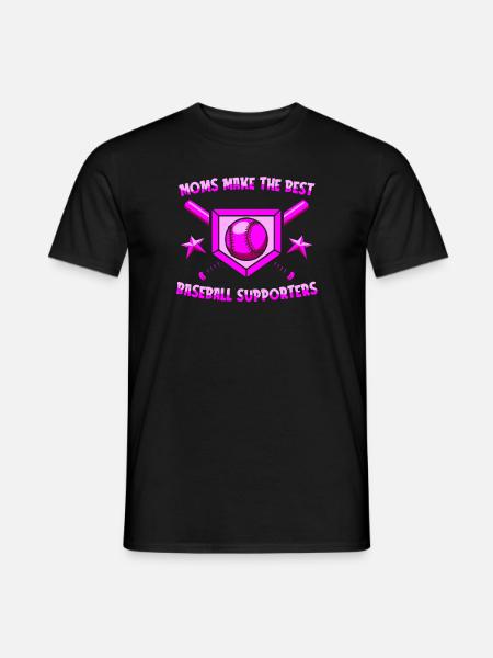 Baseball Mutter Baseball Mama - Männer T-Shirt - Schwarz