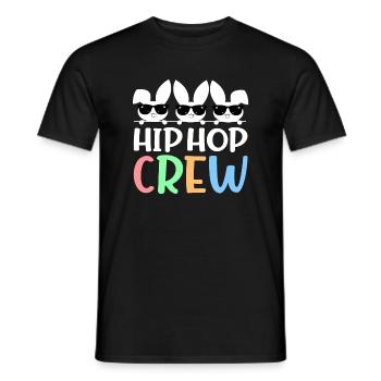 Hip Hop Crew Saying Easter Bunny Sunglasses - Men's T-Shirt - black - Front - AI Model Male 178 light (178cm)