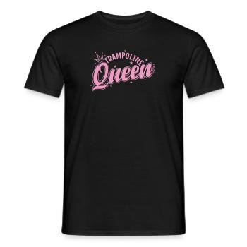 Trampolines Queen Jumping Sports Leisure - Men's T-Shirt - black - Front - AI Model Male 178 light (178cm)