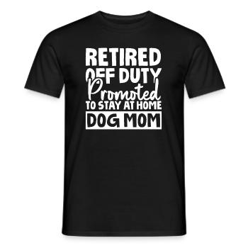 Pension de retraité - T-shirt homme - noir - Devant - AI Model Male 178 light (178cm)