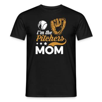 Baseball Baseball Mama - Männer T-Shirt - Schwarz - Vorne - AI Model Male 178 light (178cm)