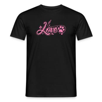 Aimer la profession de vétérinaire - T-shirt homme - noir - Devant - AI Model Male 178 light (178cm)