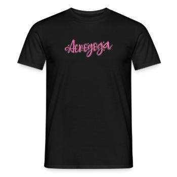 Acroyoga is fitness with balance Sport - Men's T-Shirt - black - Front - AI Model Male 178 light (178cm)