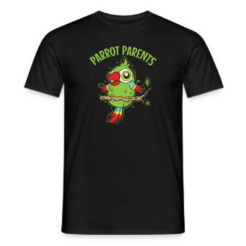 Parrot Parents Tier Vogel - Männer T-Shirt - Schwarz - Vorne - AI Model Male 178 light (178cm)
