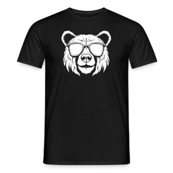 Ours Ours brun - T-shirt homme - noir - Devant - AI Model Male 178 light (178cm)