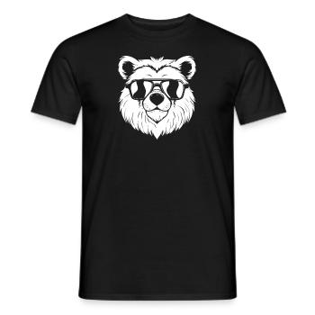 Bear Brown Bear Sunglasses - Men's T-Shirt - black - Front - AI Model Male 178 light (178cm)