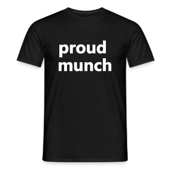 Fier Munch Drôle Hommes Femmes - T-shirt homme - noir - Devant - AI Model Male 178 light (178cm)