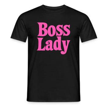 Drôle Manager Lady Cadeau Pour Femmes Filles - T-shirt homme - noir - Devant - AI Model Male 178 light (178cm)