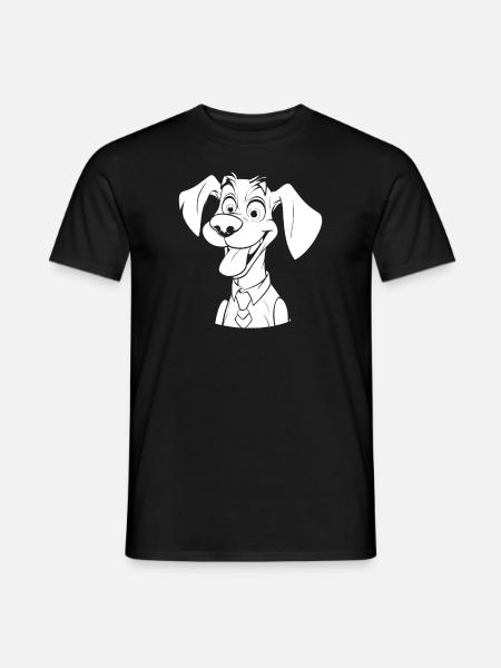 Dog four-legged friend - Men's T-Shirt - black