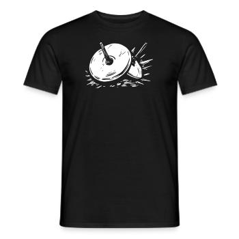 Train de ventilateurs Spielmannszug - T-shirt homme - noir - Devant - AI Model Male 178 light (178cm)