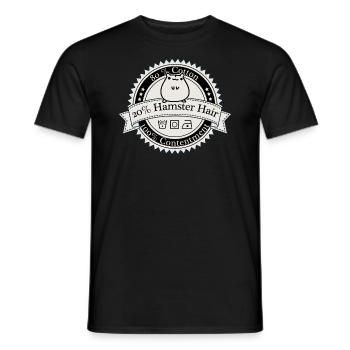 80% Cotton 20% Hamster Hair Shirt - Men's T-Shirt - black - Front - AI Model Male 178 light (178cm)