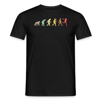 Vintage Tennis RetroTennis Player Evolution - T-shirt homme - noir - Devant - AI Model Male 178 light (178cm)