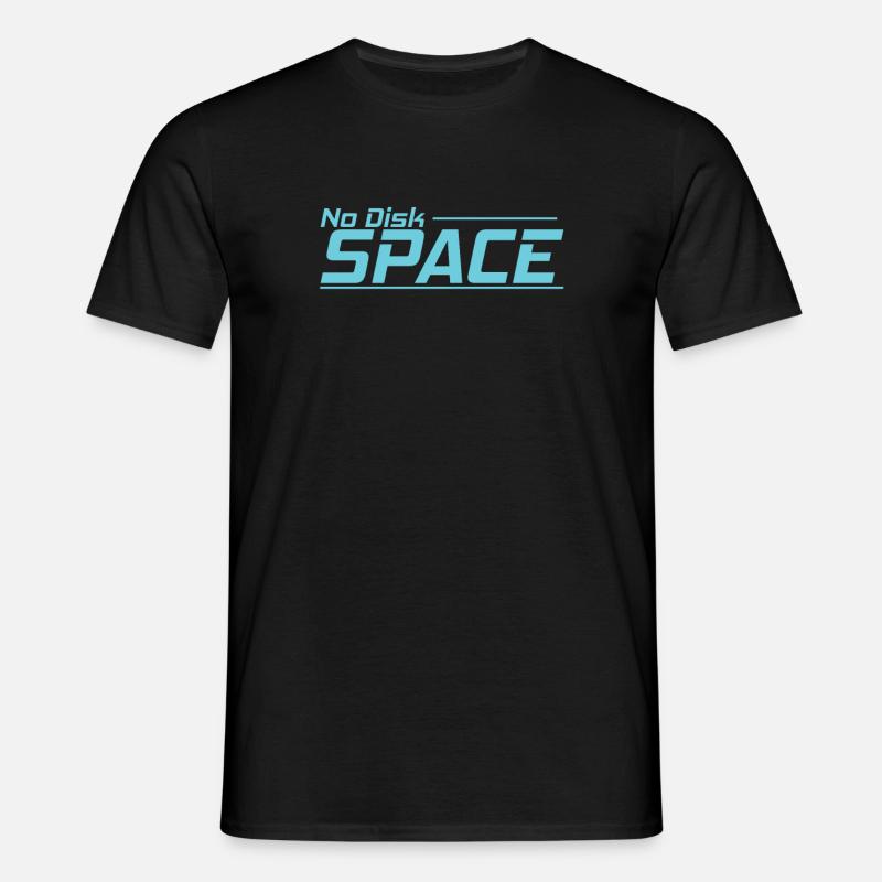 No Disk Space Retrospeichermodul - Männer T-Shirt - Schwarz