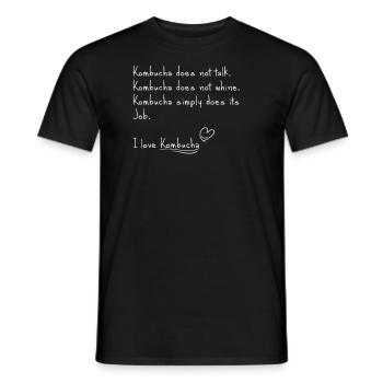 Ich liebe Kombucha - Männer T-Shirt - Schwarz - Vorne - AI Model Male 178 light (178cm)