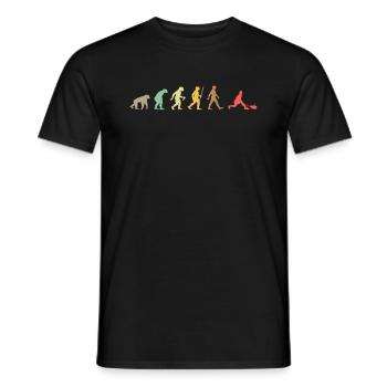 Vintage Squash Retro Squash Racket Evolution - Men's T-Shirt - black - Front - AI Model Male 178 light (178cm)
