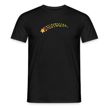 Ciel nocturne avec beaucoup d’étoiles - T-shirt homme - noir - Devant - AI Model Male 178 light (178cm)