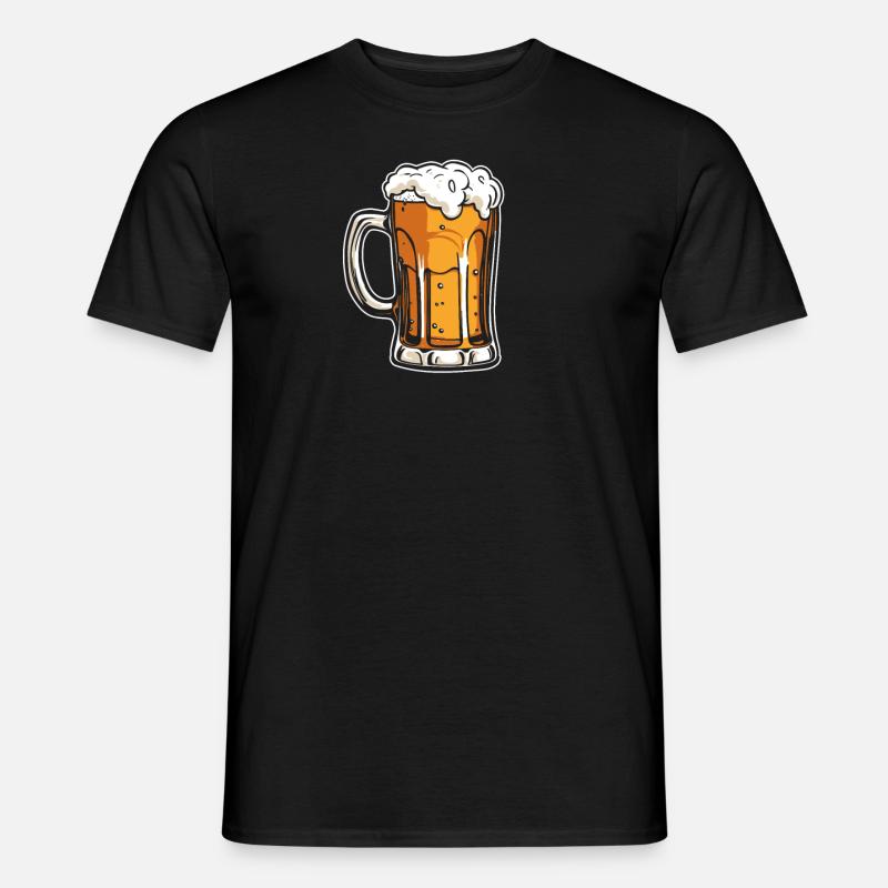 Bier Bierliebhaber Cool - Männer T-Shirt - Schwarz
