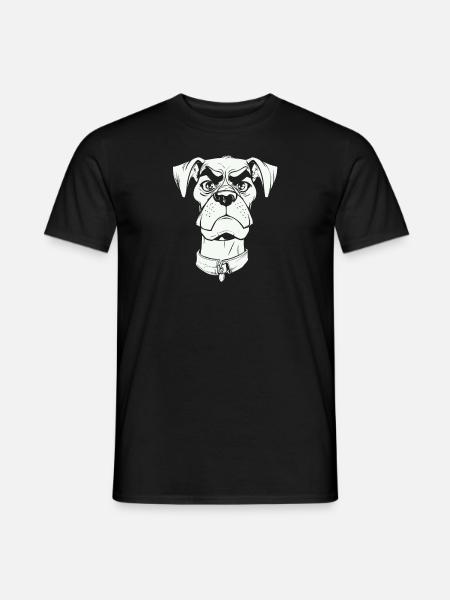 Dog four-legged friend funny - Men's T-Shirt - black