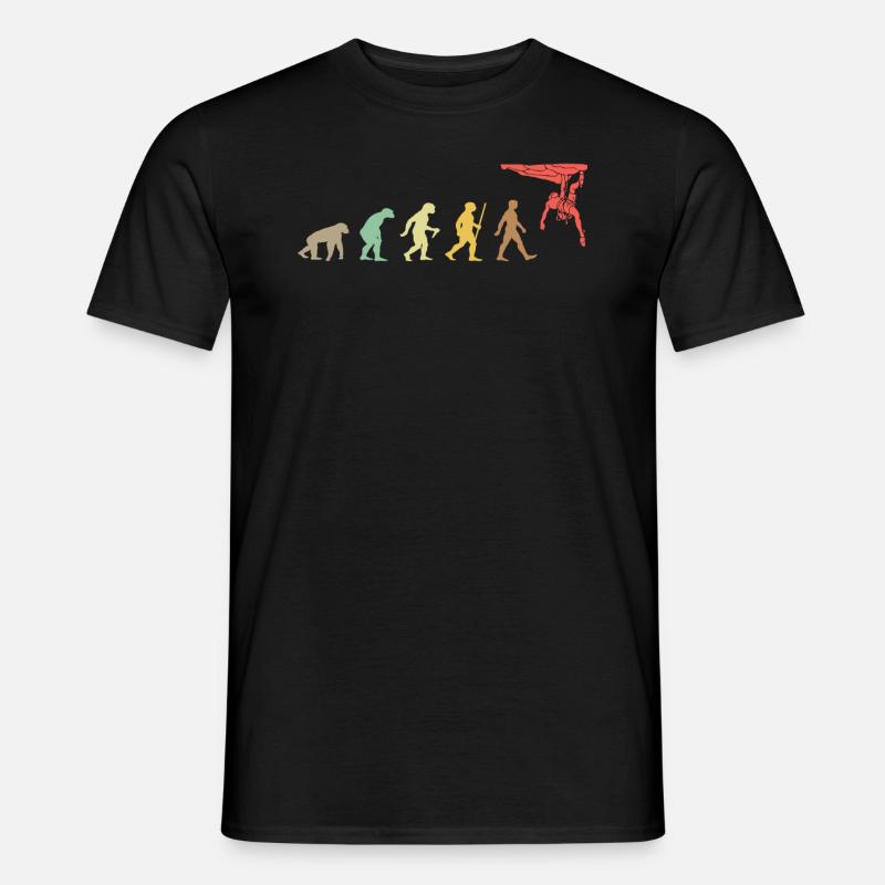 Climbing Retro Rock Climbing Evolution Climber - T-shirt homme - noir