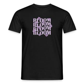 Floraison Orchidée Plante Fleur - T-shirt homme - noir - Devant - AI Model Male 178 light (178cm)
