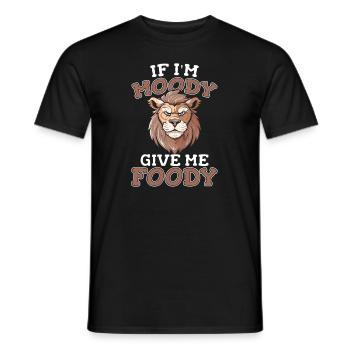 Lion Drôle Si Je Suis De Mauvaise Humeur Donnez-Moi Gourmand - T-shirt homme - noir - Devant - AI Model Male 178 light (178cm)