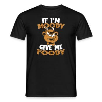 Chèvre Drôle Si Je Suis De Mauvaise Humeur Donnez-Moi Gourmand - T-shirt homme - noir - Devant - AI Model Male 178 light (178cm)