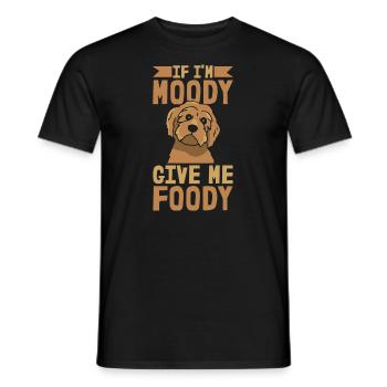 Caniche Drôle Si Je Suis De Mauvaise Humeur Donnez-Moi Gourmand - T-shirt homme - noir - Devant - AI Model Male 178 light (178cm)
