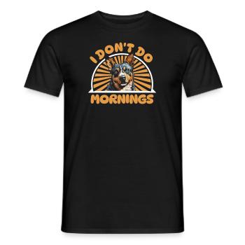 Australischer Rinderhund Lustig - Männer T-Shirt - Schwarz - Vorne - AI Model Male 178 light (178cm)
