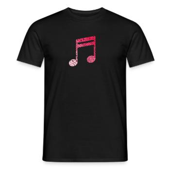Notes, Music, Music Tone, Beat - Men's T-Shirt - black - Front - AI Model Male 178 light (178cm)