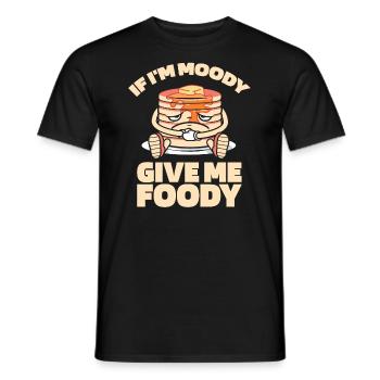 Crêpes Drôles Si Je Suis De Mauvaise Humeur Donnez-Moi Gourmand - T-shirt homme - noir - Devant - AI Model Male 178 light (178cm)