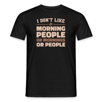 Black Humor Funny - Men's T-Shirt - black - Front - AI Model Male 178 light (178cm)