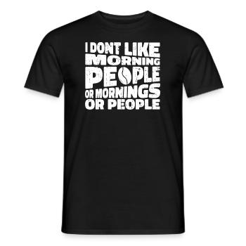 Black Humor Funny - Men's T-Shirt - black - Front - AI Model Male 178 light (178cm)